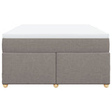Box Spring Bed with Mattress Taupe 140x200 cm Fabric 3285384