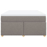 Box Spring Bed with Mattress Taupe 140x200 cm Fabric 3285384