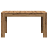 ZNTS Dining Table Artisan Oak 140x74.5x76 cm Engineered Wood 856573