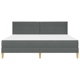 Bed Frame with Mattress Dark Grey 180 x 200 cm Fabric 3415254