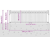 Spike Fence BAARLO Black 42030101