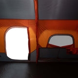 Family Tent 9-Person Grey and Orange Quick Release Waterproof 94300
