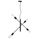 Ceiling Light with Filament Bulbs 2 W Black E27 281439