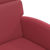 Dining Chairs with Wheels 2 pcs Wine red 58 x 65 x 98 cm 42017887