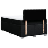 Box Spring Bed with Mattress Black 120x200 cm Fabric 3285864