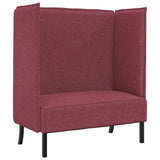 Highback Sofa Wine red 109 x 56 x 121 cm Fabric 42010835