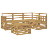 Outdoor Sofa Set 5 pcs White 59 x 59 x 37 cm Solid Acacia Wood 3391784