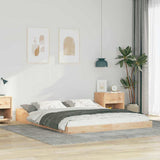 Bed Frame Brown 160 x 210 cm Solid Pine Wood 873355