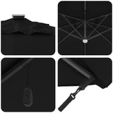 Umbrella Black 351 x 250 x 253 cm Polyester and Aluminium 42003363