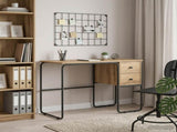 Desk with Storage Artisan Oak 100 x 50 x 75 cm 8008007