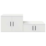 Storage Cabinet 2 pcs White 103 x 41 x 40 cm Engineered Wood 866675