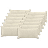 Cushion Cover 12 pcs HOUTEN Cream 40 x 80 cm Microfiber Fleece 918255