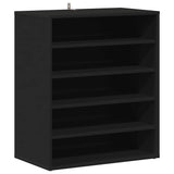 Shoe Cabinet Black 60x35x70 cm Engineered Wood 808937
