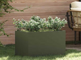 Garden Planter Olive green 50 x 32 x 40 cm Cold-rolled Steel 876353