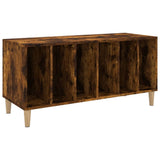 Record Cabinet Smoked Oak 100x38x48 cm Engineered Wood 831978