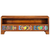 TV Cabinet Multicolour 110x30x40 Solid Wood Acacia 4016502