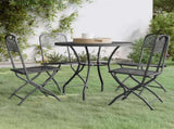 Garden Dining Set Anthracite Expanded metal mesh Medium Foldable 3084712