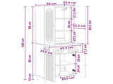 Cabinet Set 2 pcs 66 x 34.5 x 90 cm Engineered Wood 3416492