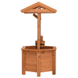 Garden Wishing Well Planter 40x40x84 cm Firwood 47238