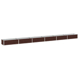 Raised Garden Bed Brown 480 x 40 x 24 cm cold-rolled steel 8006366