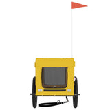 Pet Bike Trailer Yellow and Black Oxford Fabric&Iron 93917