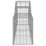 Arched Gabion Baskets 14 pcs 200x30x40/60 cm Galvanised Iron 3146059