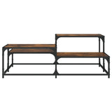 Coffee Table Smoked Oak 107x107x40 cm Engineered Wood 837754