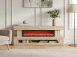 Electric Fireplace Sonoma 150 x 21 x 77 cm Engineered wood 8020834