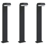 Outdoor Floor Lamps 3pcs Black 80 cm Die-cast Aluminium 4006340