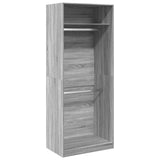 Wardrobe Grey Sonoma 80x50x200 cm Engineered Wood 3307797