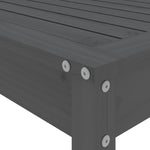 5 Piece Garden Bar Set Grey Solid Wood Pine 3157801