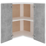 Hanging Corner Cabinet Lyon Concrete Grey 57x57x60 cm Engineered Wood 806394