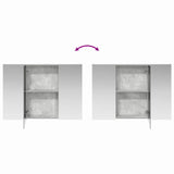 Bathroom Mirror Cabinet Concrete Grey 100 x 14.5 x 70 cm 889122