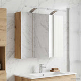 Bathroom Mirror Cabinet Artisian Oak 60 x 14.5 x 50 cm 889086