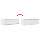 TV Cabinets 2 pcs White 80x31x25.5 cm Engineered Wood 861509