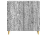 Sideboard Grey Sonoma 66 x 34.5 x 90 cm Engineered Wood 895091