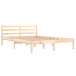 Bed Frame without Mattress Solid Wood Pine 140x200cm 810430