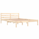 Bed Frame without Mattress Solid Wood Pine 140x200cm 810430