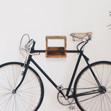 Wall Mounted Bicycle Rack 35x25x25 cm Solid Reclaimed Wood 320478