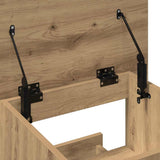 Podium with Drawer Artisan Oak 55 x 55 x 107 cm Engineered Wood 862298
