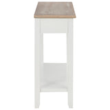 Console Table White 110x35x80 cm Wood 249901
