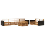 Outdoor Sofa Set 7 pcs Natural Solid Acacia Wood 3383062