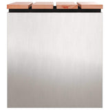 Garden Bench Silver 40 x 40 x 43 cm Stainless steel 874916