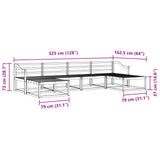 Outdoor Sofa Set 6 pcs Natural Solid Acacia Wood 3367977