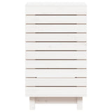 Laundry Basket White 44x44x76 cm Solid Wood Pine 832322