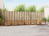 Outdoor Sofa Set 6 pcs Natural Solid Acacia Wood 3367637