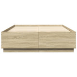 Bed Frame without Mattress Sonoma Oak 150x200 cm King Size 3209697