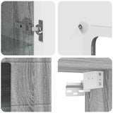 Wooden Cabinet Grey Sonoma 50 x 29 x 100 cm Engineered Wood 880227