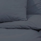 Duvet Cover Set Anthracite 140x200 cm Cotton 136081