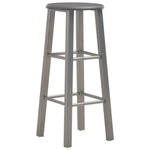 3 Piece Bar Set Wood and Steel Anthracite 284397